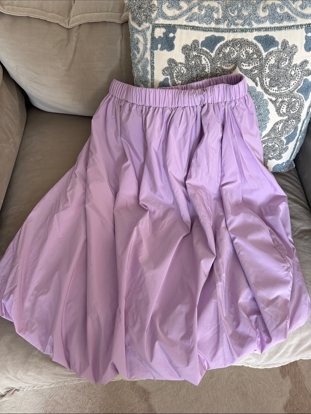 Lilac Endless Rose Strapless Bubble Mini Dress